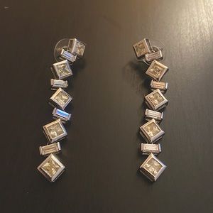 Geometric Sterling Silver Dangle Earrings